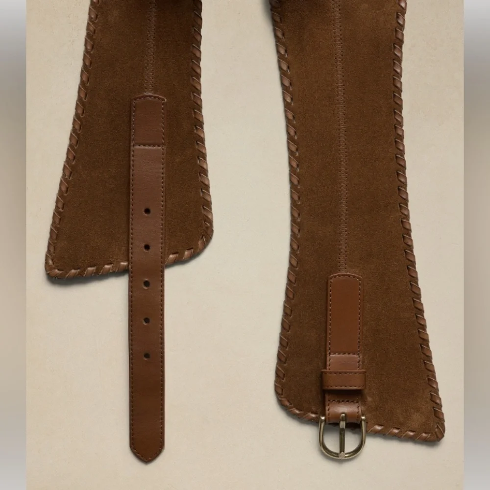 NWT BANANA REPUBLIC MARIYA WHIPSTITCH CORSET BELT - Picture 2 of 5